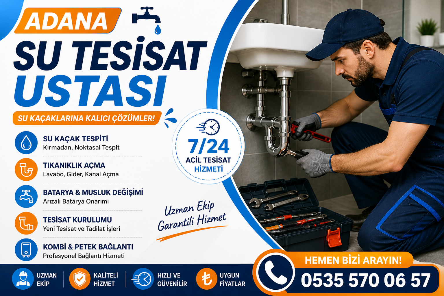 Adana Su Tesisat Tamir
